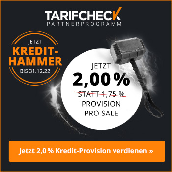 Kredit-Hammer - Bis zu 200,00 € Provision