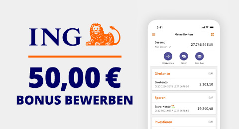 ING - 50 € Bonus bewerben