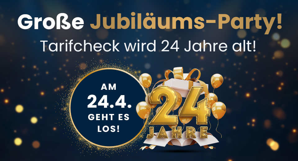 24 Jahre Tarifcheck.de!