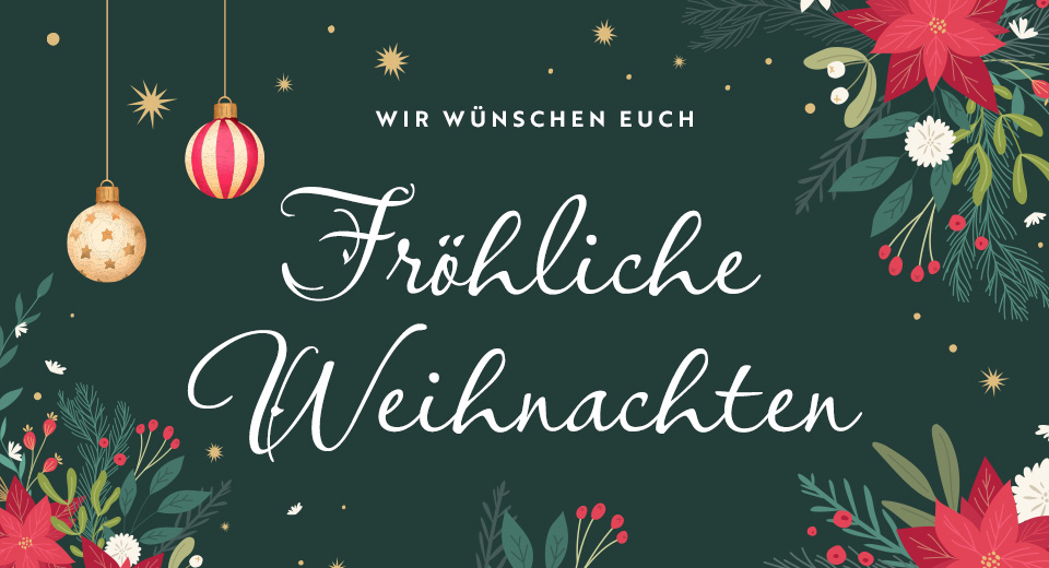 Frohe Weihnachten & einen guten Rutsch!