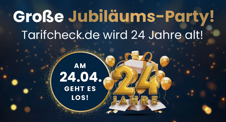 24 Jahre Tarifcheck.de! (KI-erstellt)